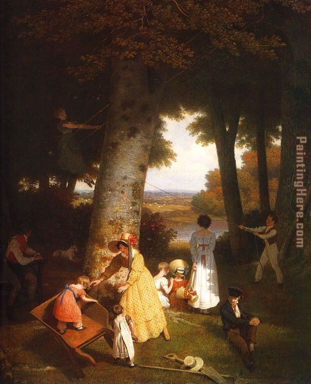 The Playground painting - Jacques Laurent Agasse The Playground art painting